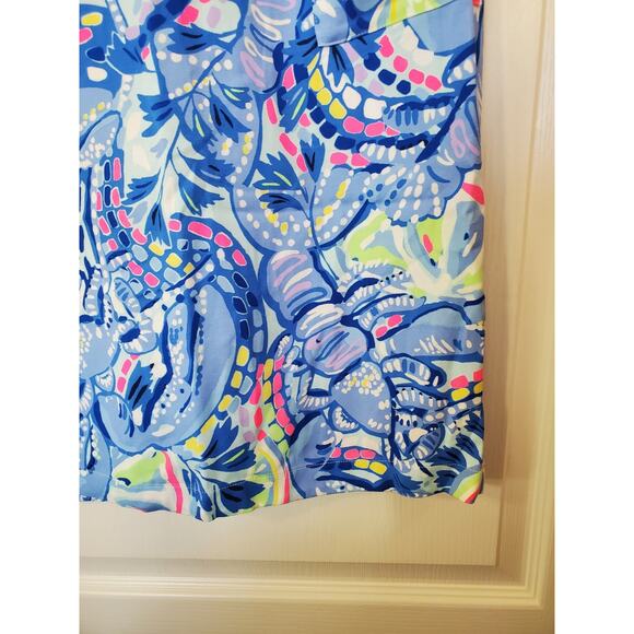 Lilly Pulitzer Carlotta Blue Peri Pinch Corded Lace Shift Midi Dress, Size 2 - Picture 6 of 12